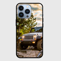Чехол для iPhone 13 Pro Chrysler Jeep Wrangler Rubicon на природе