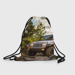 Рюкзак-мешок 3D Chrysler Jeep Wrangler Rubicon на природе