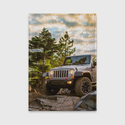 Обложка для автодокументов Chrysler Jeep Wrangler Rubicon на природе