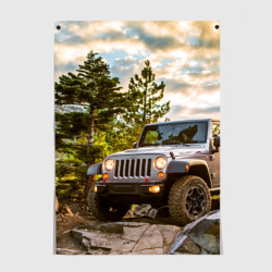 Постер Chrysler Jeep Wrangler Rubicon на природе