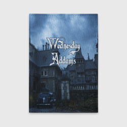 Обложка для автодокументов Уэнсдэй Аддамс - замок