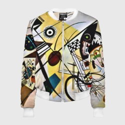 Женский бомбер 3D Поперечная линия - Василий Кандинский