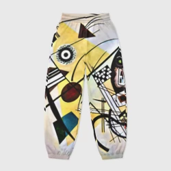 Женские джоггеры оверсайз 3D Поперечная линия - Василий Кандинский
