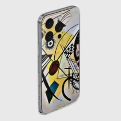 Чехол для iPhone 16 Pro Max силиконовый с защитой камеры Поперечная линия - Василий Кандинский - фото 2