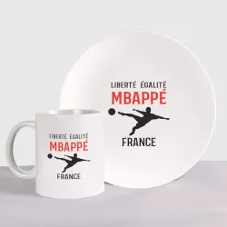 Набор: тарелка + кружка Mbappe France