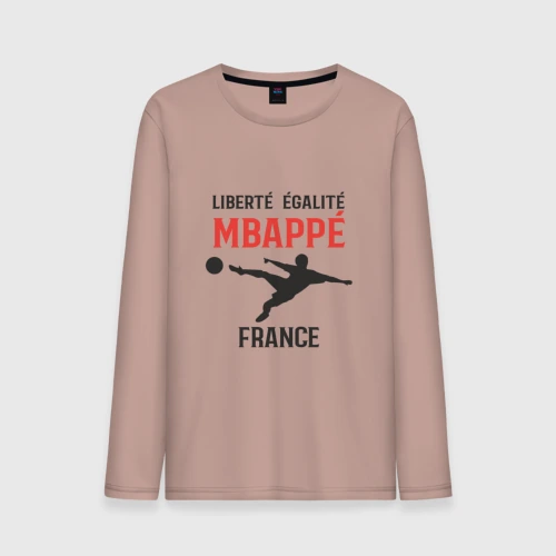 Мужской лонгслив хлопок Mbappe France