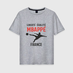 Женская футболка хлопок Oversize Mbappe France