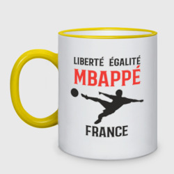 Кружка двухцветная Mbappe France