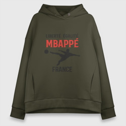 Женское худи Oversize хлопок Mbappe France