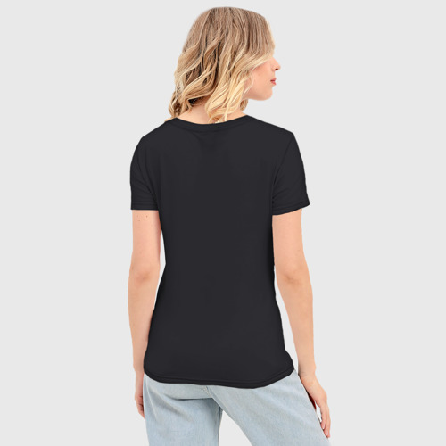 Женская футболка 3D Slim Девушка в темноте, цвет 3D печать - фото 4