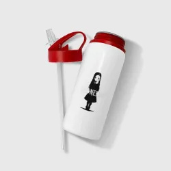 Бутылка для воды с трубочкой Wednesday Adams Art - фото 2