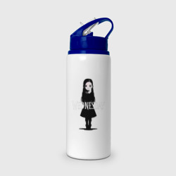 Бутылка для воды с трубочкой Wednesday Adams Art