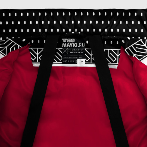 Зимняя куртка для девочек 3D Расцветки джемпера из 90х firm, цвет красный - фото 7