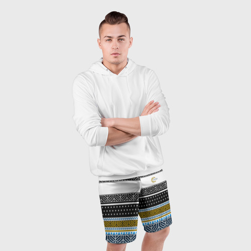 Мужские шорты спортивные Расцветки джемпера из 90х firm, цвет 3D печать - фото 5
