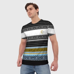 Мужская футболка 3D Расцветки джемпера из 90х firm - фото 2