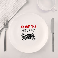 Набор: тарелка + кружка Yamaha - motorsport - фото 2