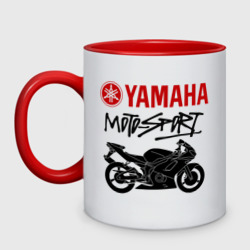 Yamaha - motorsport – Кружка двухцветная с принтом купить