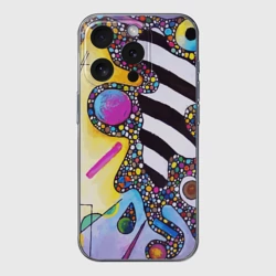 Чехол для iPhone 15 Pro Max силиконовый с защитой камеры Василий Кандинский Абстрактная композиция