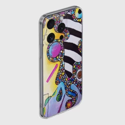 Чехол для iPhone 15 Pro Max силиконовый с защитой камеры Василий Кандинский Абстрактная композиция - фото 2