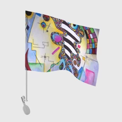 Флаг для автомобиля Василий Кандинский Абстрактная композиция