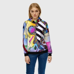 Женская толстовка 3D Василий Кандинский Абстрактная композиция - фото 2