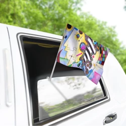 Флаг для автомобиля Василий Кандинский Абстрактная композиция - фото 2