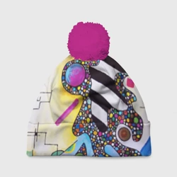 Шапка 3D c помпоном Василий Кандинский Абстрактная композиция