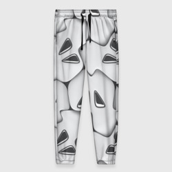 Женские брюки 3D Металло-чешуйчатая серая броня