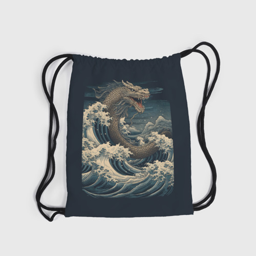 Рюкзак-мешок 3D Морской дракон в японском стиле - фото 6