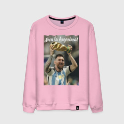 Мужской свитшот хлопок Lionel Messi - world champion - Argentina