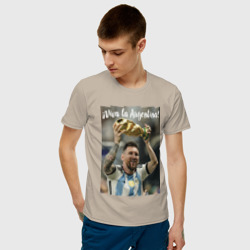 Мужская футболка хлопок  Lionel Messi - world champion - Argentina - фото 2