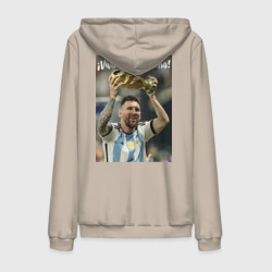 Мужская толстовка на молнии хлопок Lionel Messi - world champion - Argentina