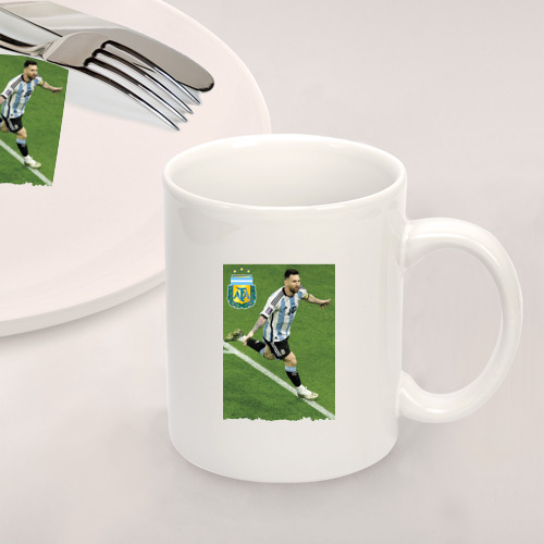 Набор: тарелка + кружка Argentina - Lionel Messi - world champion - фото 2