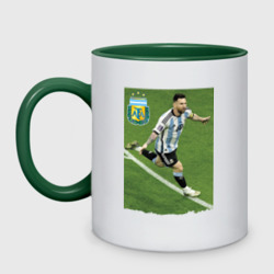 Кружка двухцветная Argentina - Lionel Messi - world champion