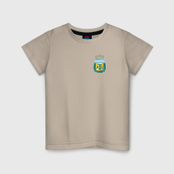 Детская футболка хлопок Герб Федерации футбола Аргентины