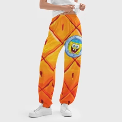 Женские джоггеры оверсайз 3D Спанч боб - фото 2