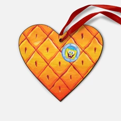 Деревянная игрушка Сердце Спанч боб