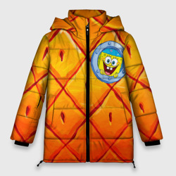 Женская зимняя куртка Oversize Спанч боб