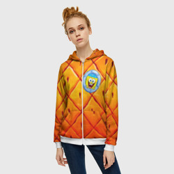 Женская толстовка 3D на молнии Спанч боб - фото 2