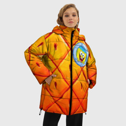 Женская зимняя куртка Oversize Спанч боб - фото 2