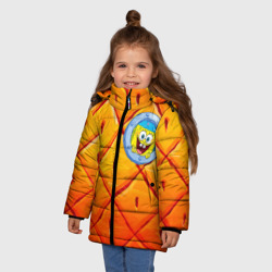 Зимняя куртка для девочек 3D Спанч боб - фото 2