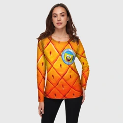 Женский лонгслив 3D Спанч боб - фото 2