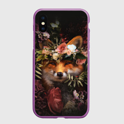 Чехол для iPhone XS Max матовый В цветах лиса