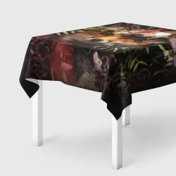 Скатерть 3D В цветах лиса