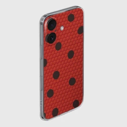 Чехол для iPhone 16 силиконовый с защитой камеры Леди божья коровка - фото 2