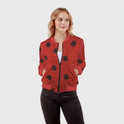 Женский бомбер 3D Леди божья коровка - фото 2