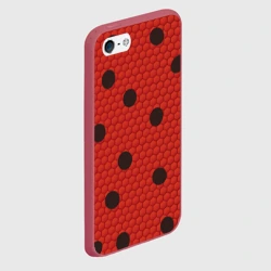 Чехол для iPhone 5/5S матовый Леди божья коровка - фото 2