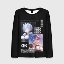 Женский лонгслив 3D Re: Zero жизнь с нуля в другом мире