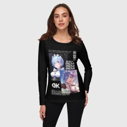 Женский лонгслив 3D Re: Zero жизнь с нуля в другом мире - фото 2