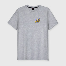 Веселая пчела – Мужская футболка хлопок Slim с принтом купить
